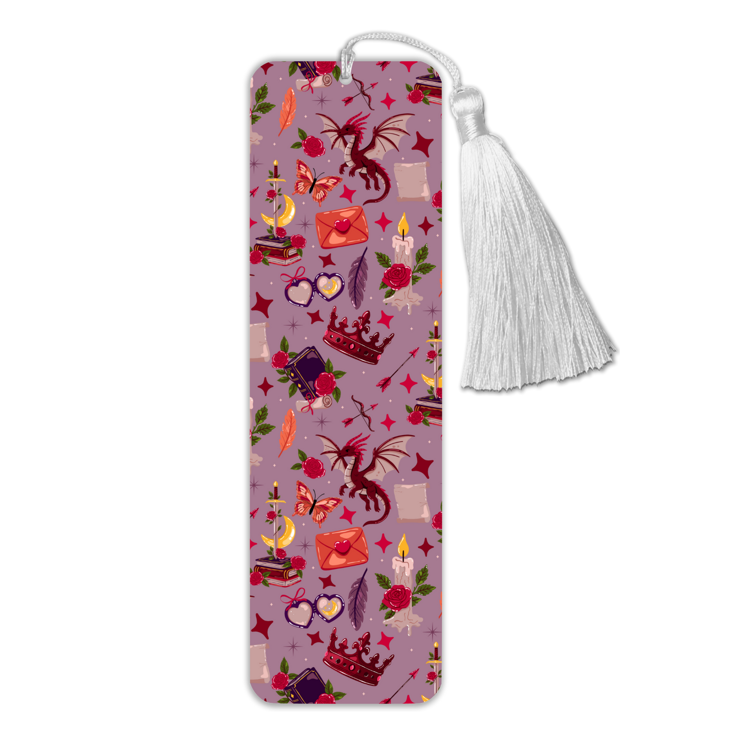 General Bookish Tassel Bookmark - Purple Fantasy Romance