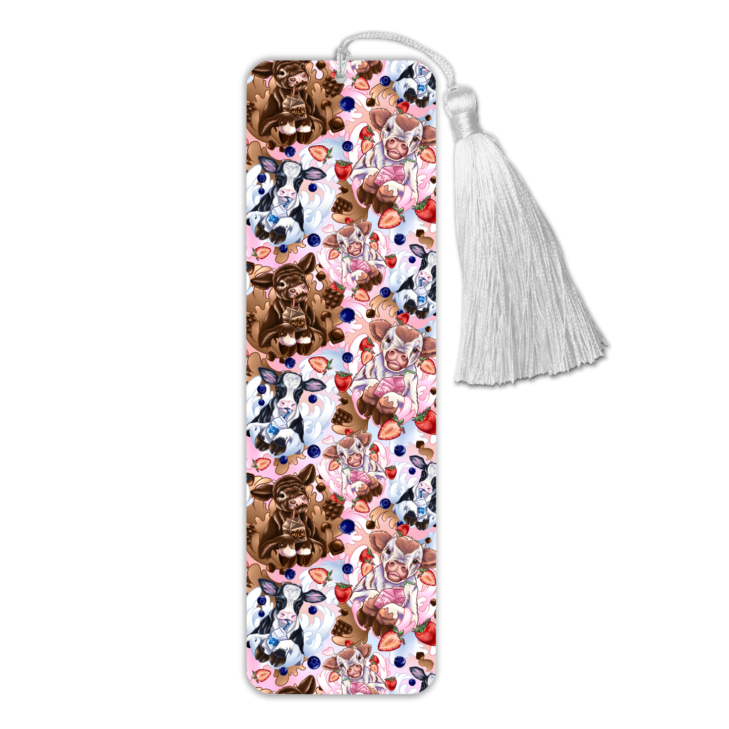General Bookish Tassel Bookmark - Cows