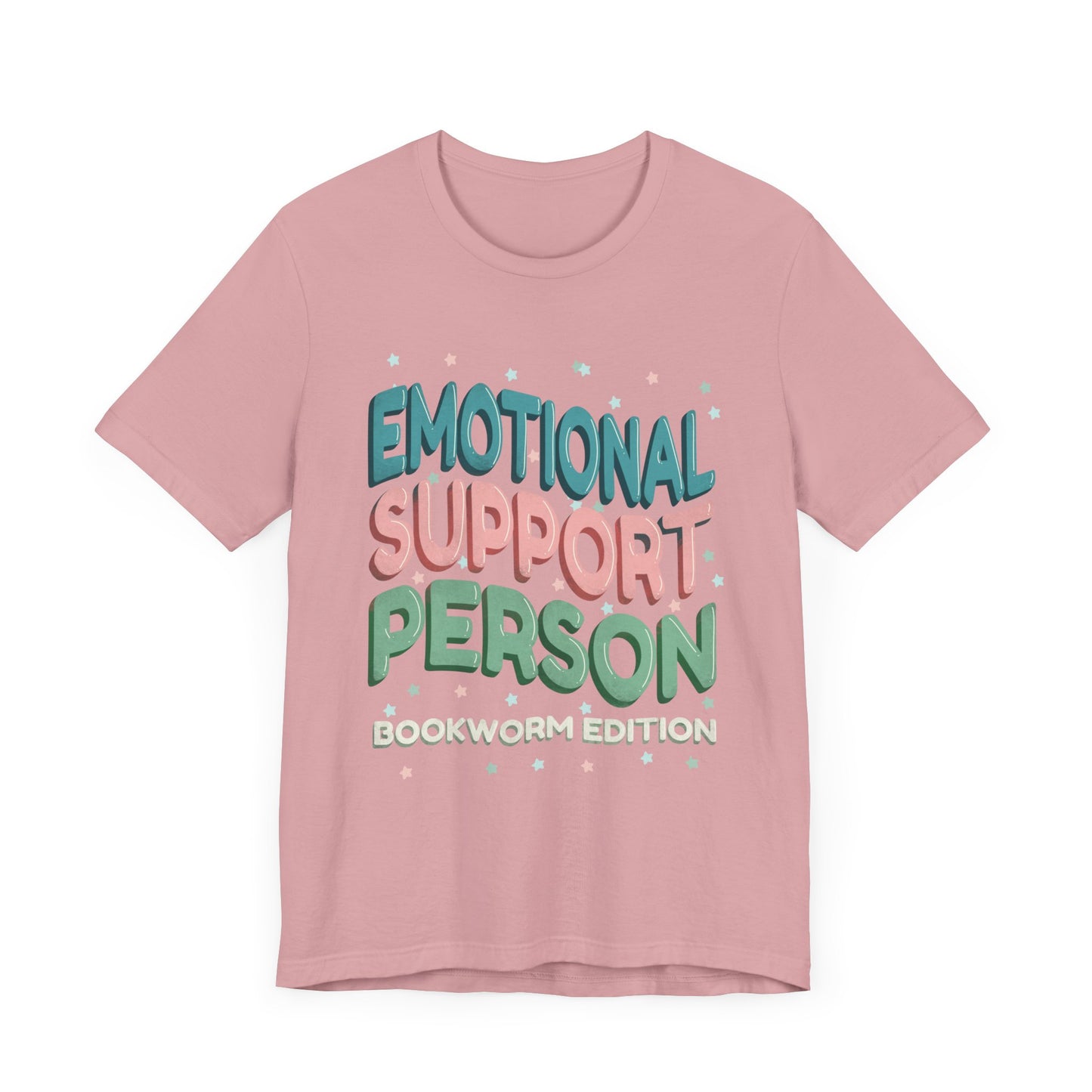 General Bookish Unisex T-Shirt - Emotional Support Person (Bookworm Edition)