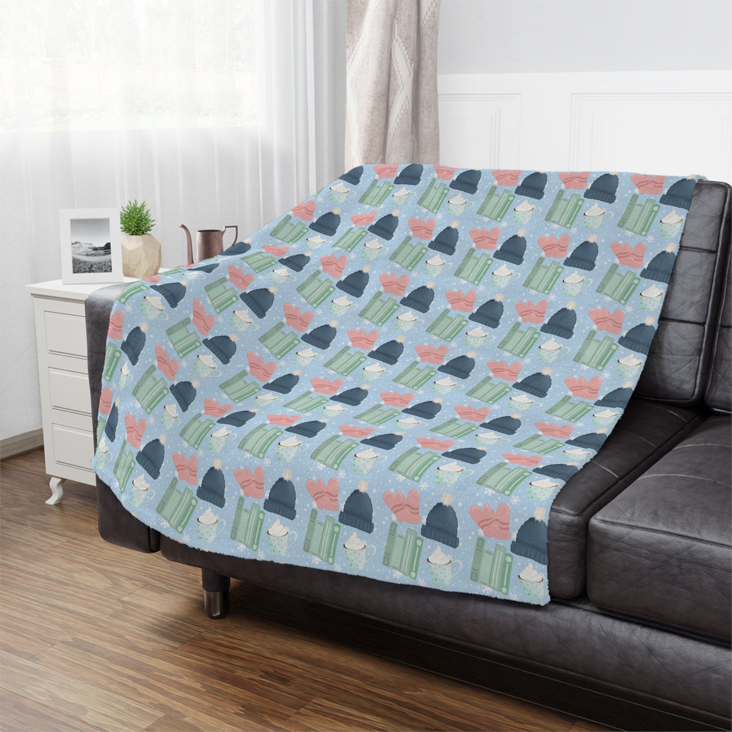 General Bookish Minky Blanket - Winter Books