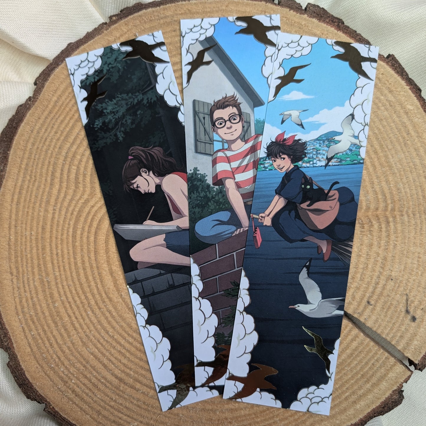 Studio Ghibli Bookmarks - In the Sky (inspired by Kiki's Delivery Service)