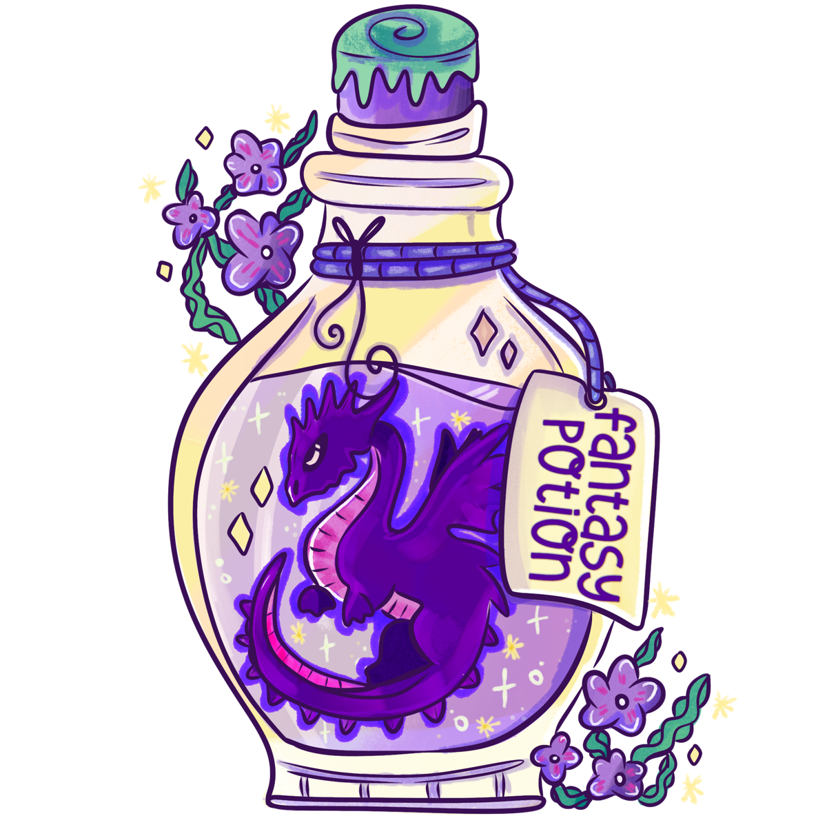 General Bookish Magnetic Bookmark - Fantasy Potion