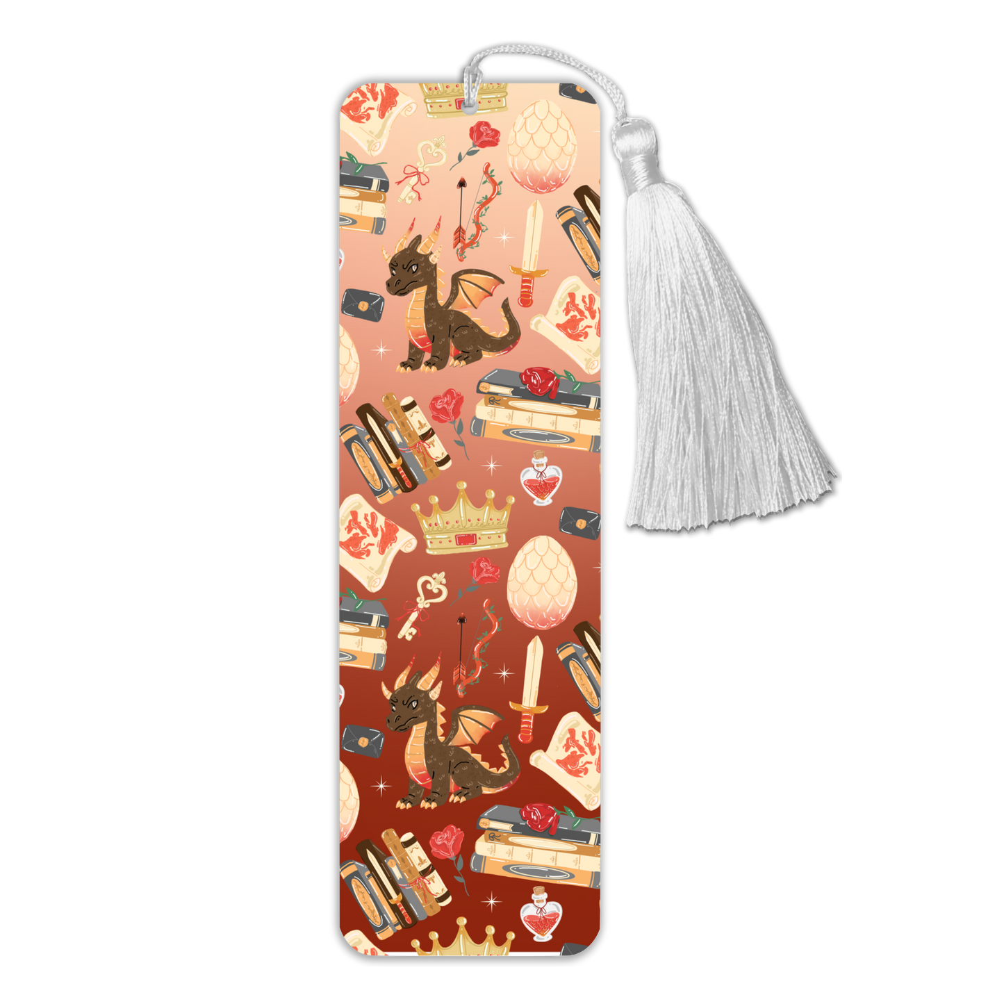 General Bookish Tassel Bookmark - Dark Dragon