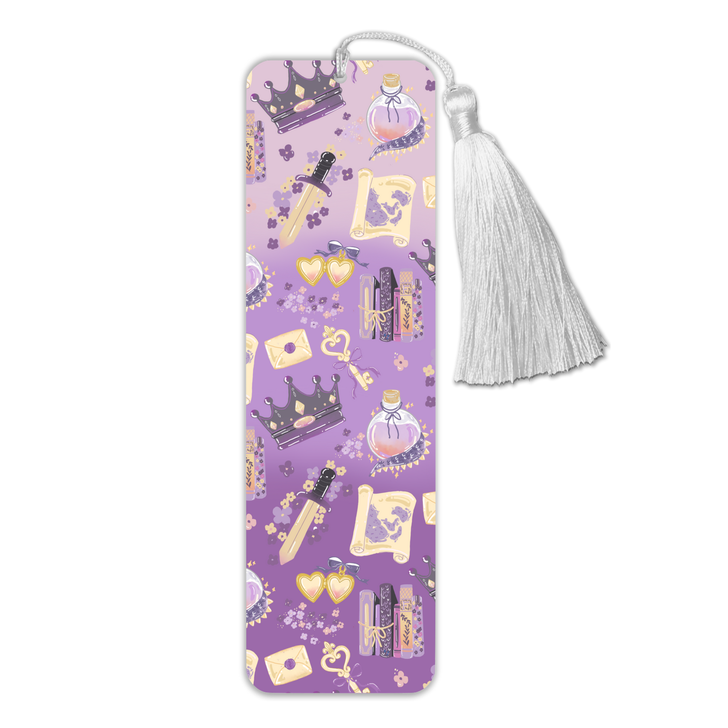 General Bookish Tassel Bookmark - Lavender Dragon