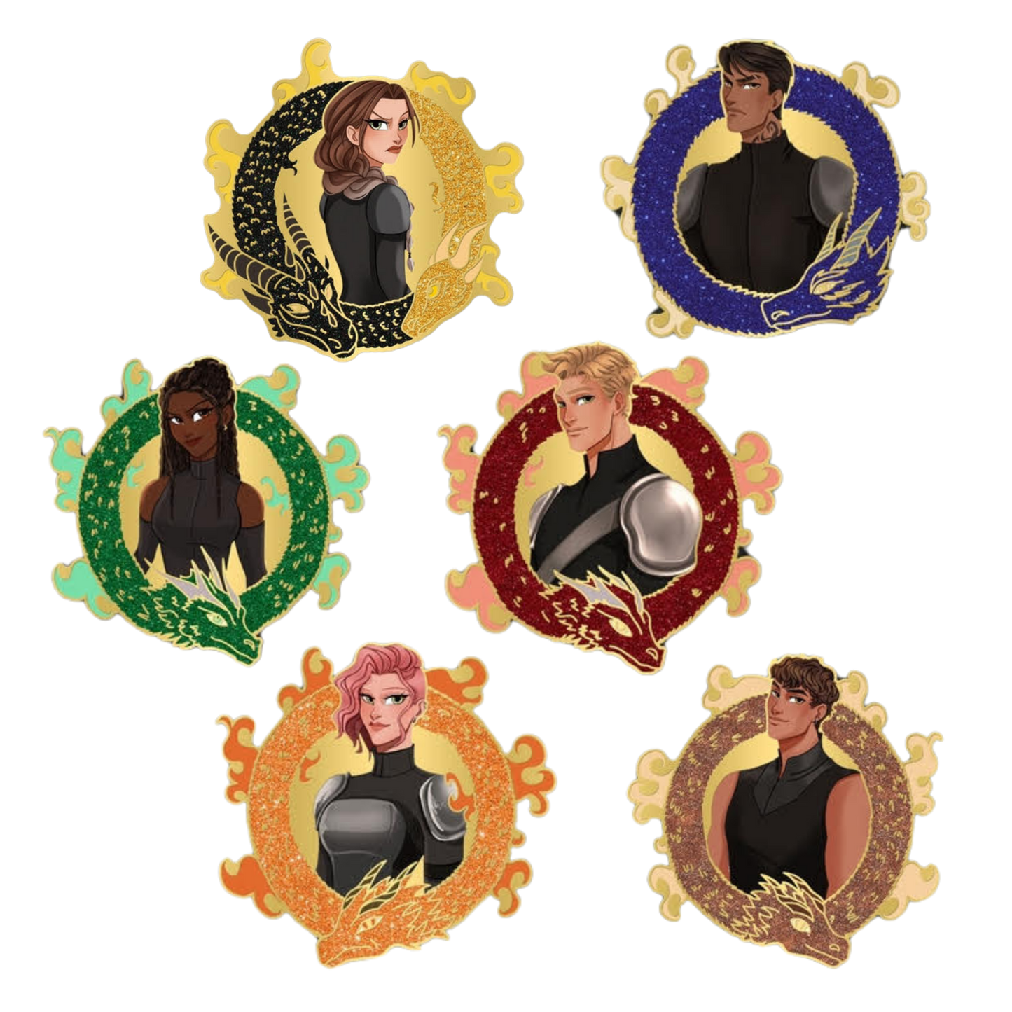 Fourth Wing Enamel Pins - Mystery Character Pins