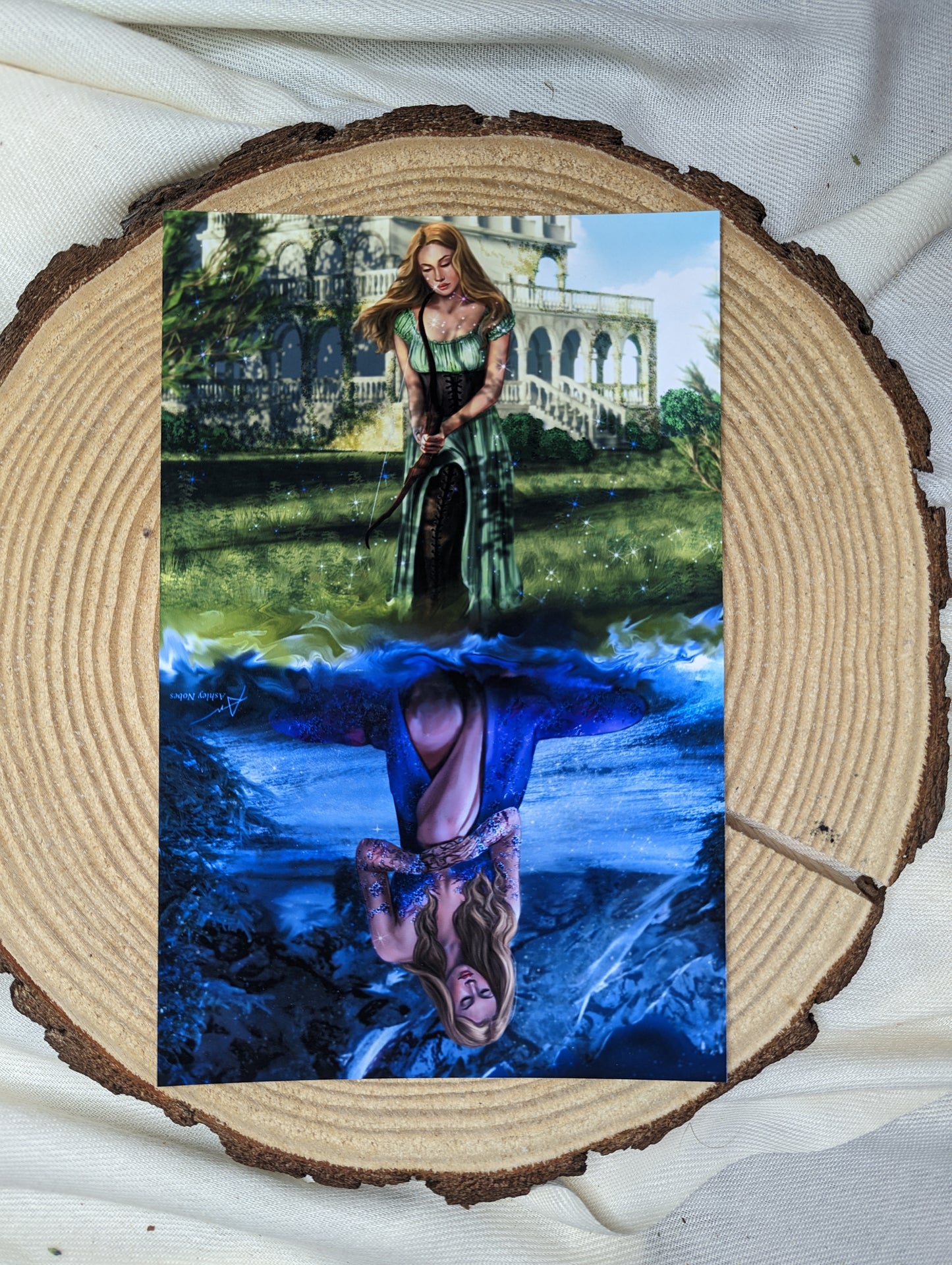 A Court of Thorns and Roses Print - The Hunter and the High Lady