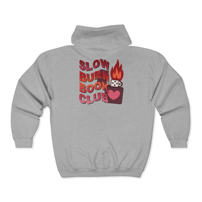 General Bookish Unisex Full Zip Hooded Sweatshirt - Slow Burn Book Club