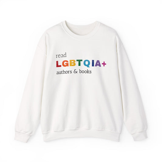General Bookish Unisex Sweatshirt - Read LGBTQIA+ Authors & Books