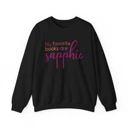 General Bookish Unisex Sweatshirt - My Favorite Books are Sapphic