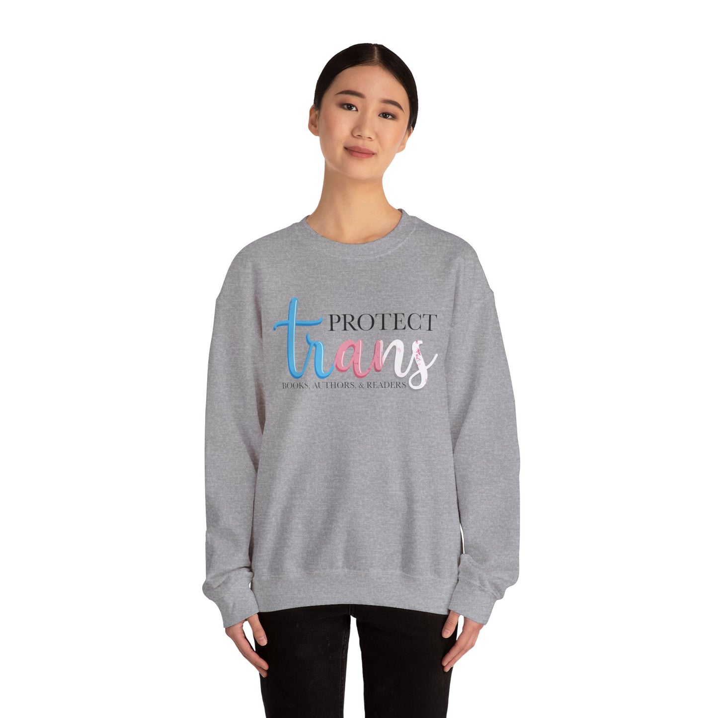 General Bookish Unisex Sweatshirt - Protect Trans Books, Authors, & Readers