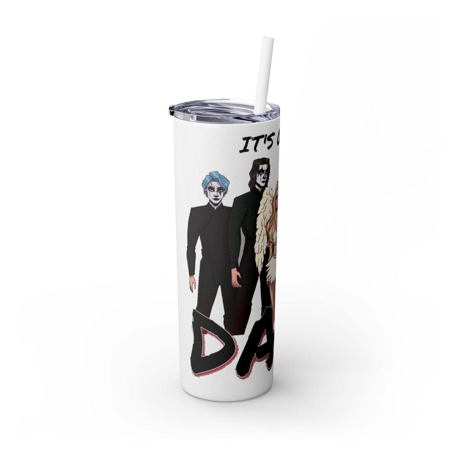 Losers Duet 20oz Skinny Tumbler with Straw - It's Only a Dare