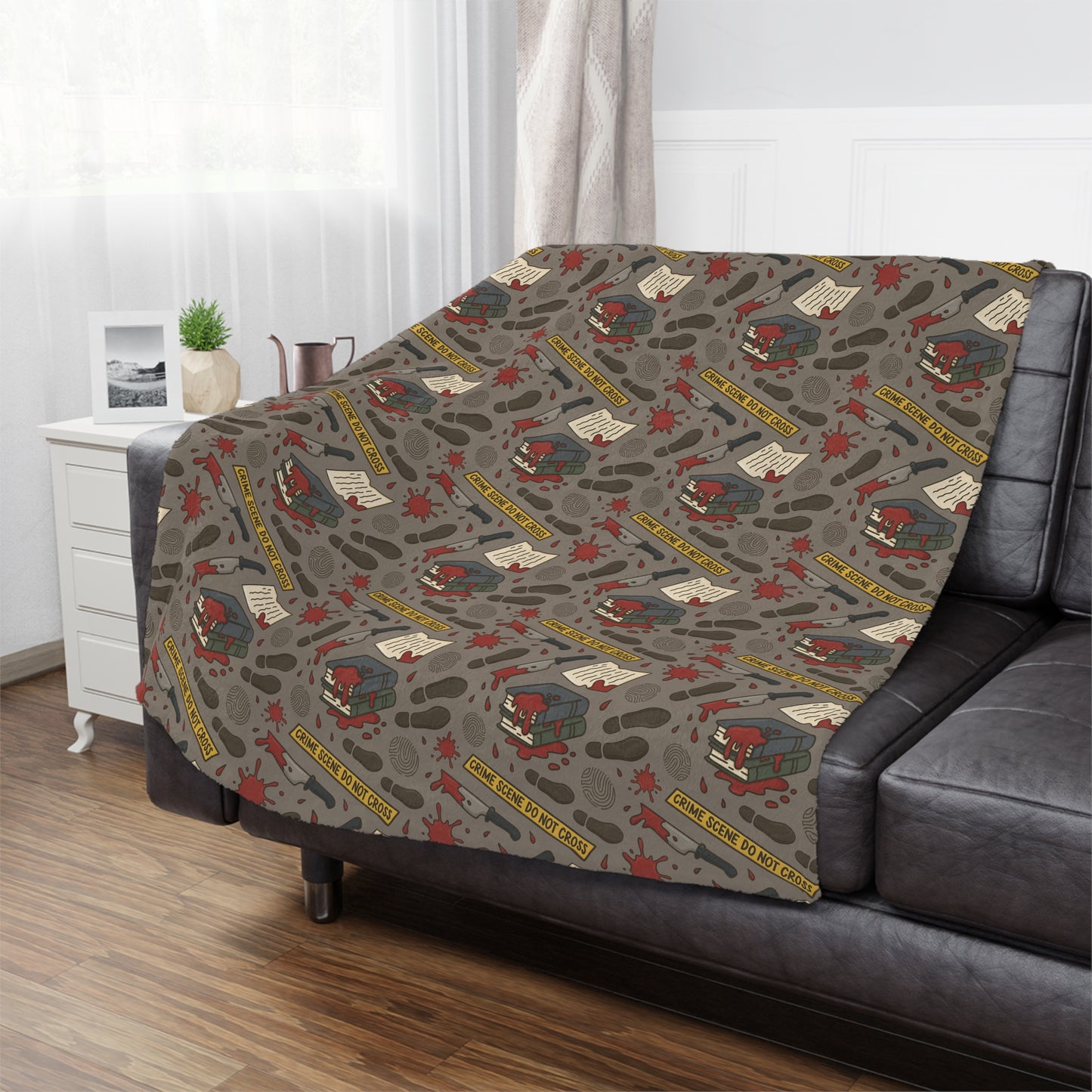 General Bookish Minky Blanket - True Crime