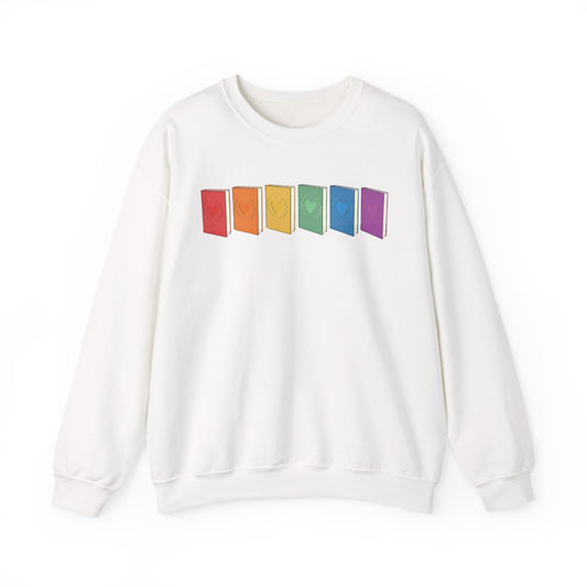 General Bookish Unisex Sweatshirt - Rainbow Books