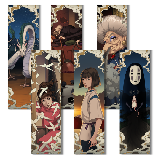 Studio Ghibli Bookmarks - In the Spirit World (inspired by Spirited Away)