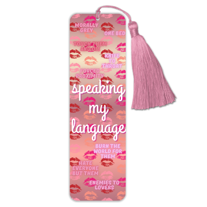 General Bookish Tassel Bookmark - Speaking My Language