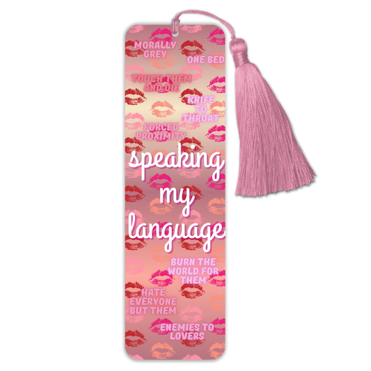 General Bookish Tassel Bookmark - Speaking My Language