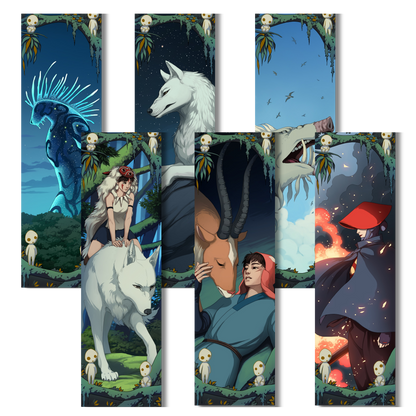 Studio Ghibli Luxury Bookmarks - Princess Mononoke