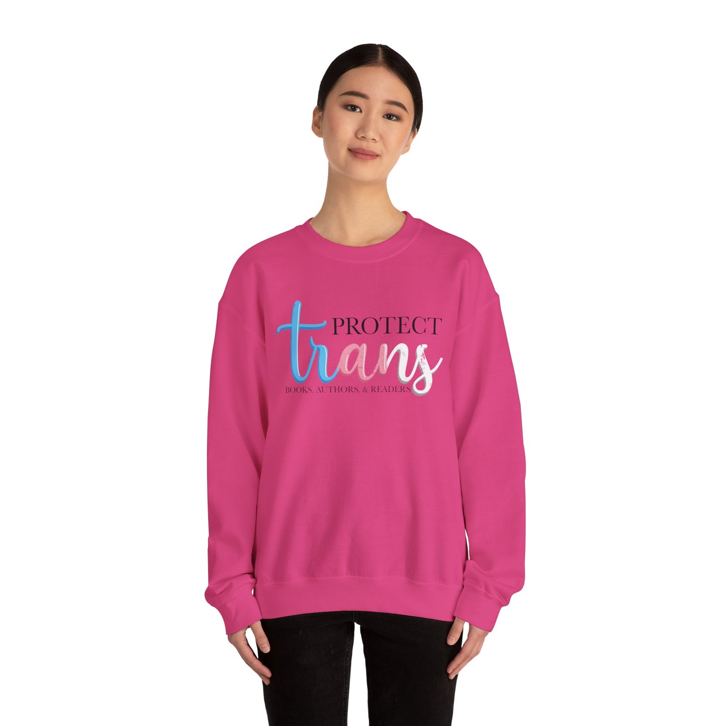 General Bookish Unisex Sweatshirt - Protect Trans Books, Authors, & Readers