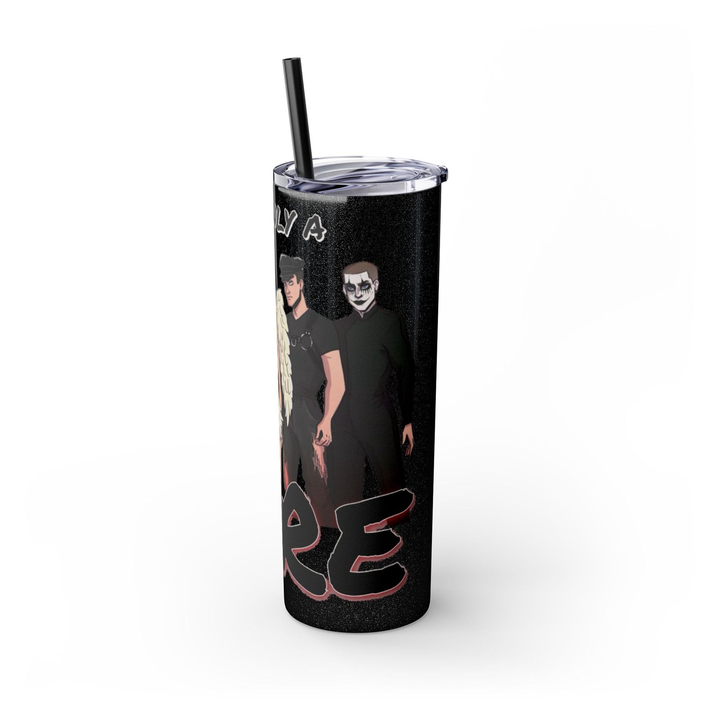 Losers Duet 20oz Skinny Tumbler with Straw - It's Only a Dare