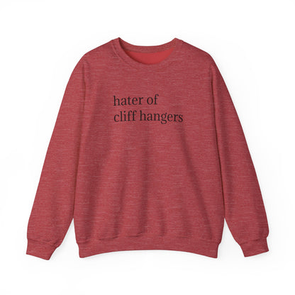 General Bookish Unisex Sweatshirt - Hater of Cliffhangers