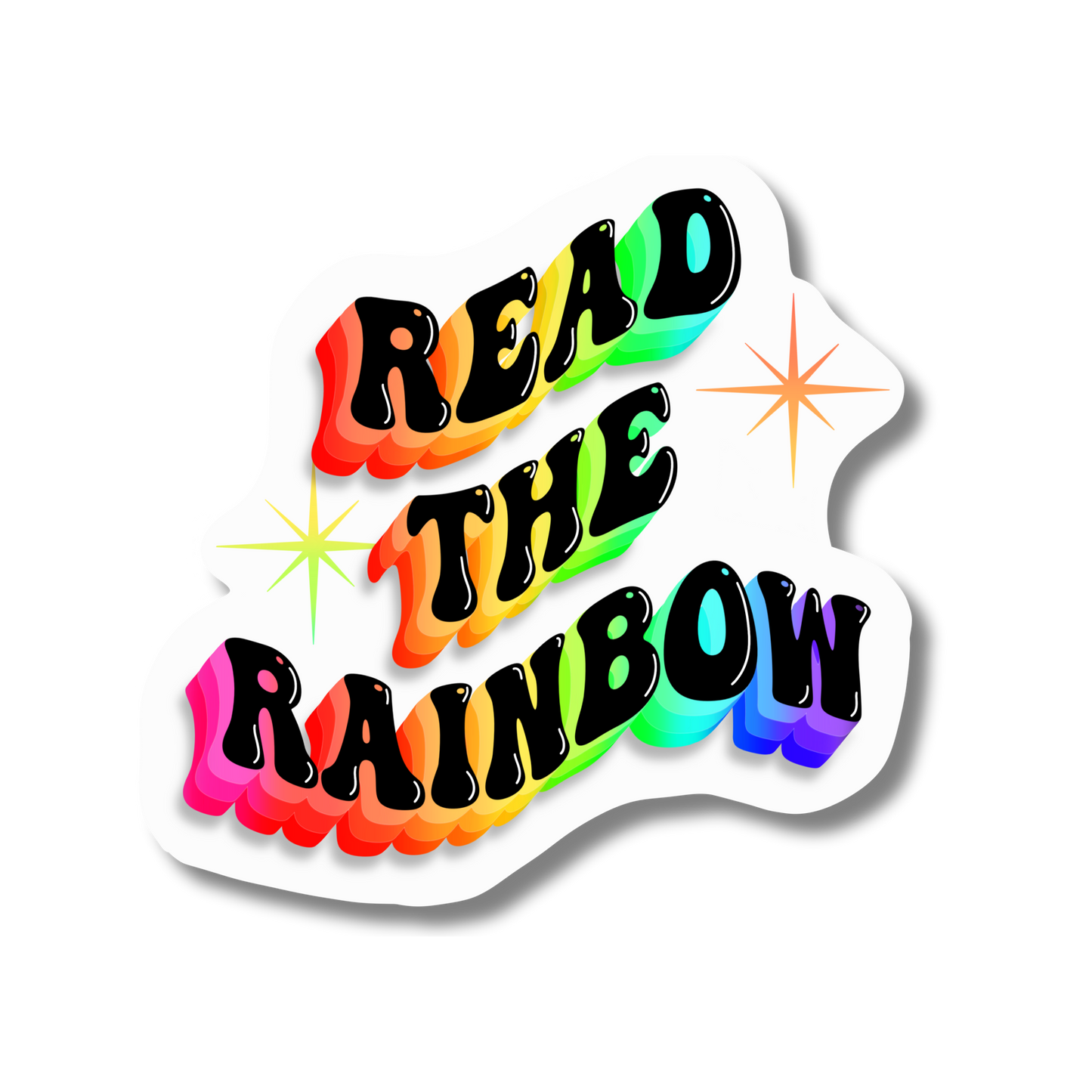 General Bookish Sticker - Read the Rainbow