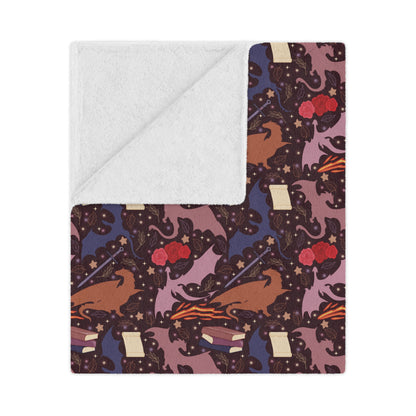 General Bookish Minky Blanket - Dragons