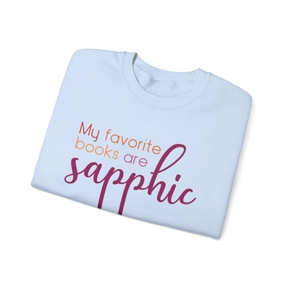 General Bookish Unisex Sweatshirt - My Favorite Books are Sapphic