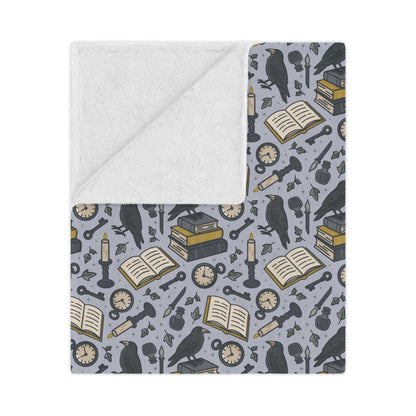 General Bookish Minky Blanket - Academia