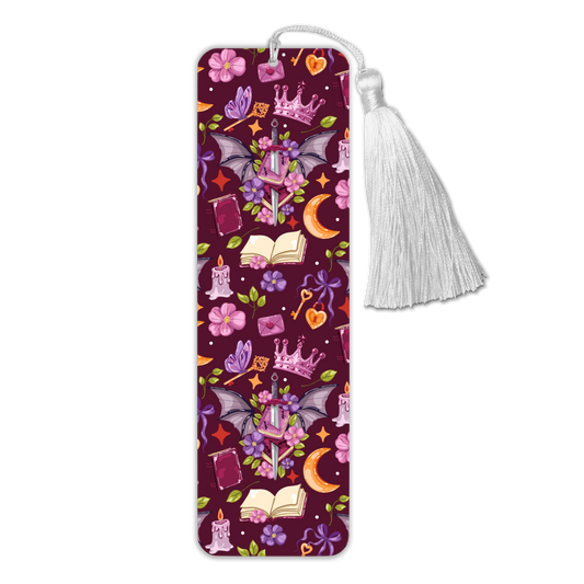 General Bookish Tassel Bookmark - Violet Fantasy