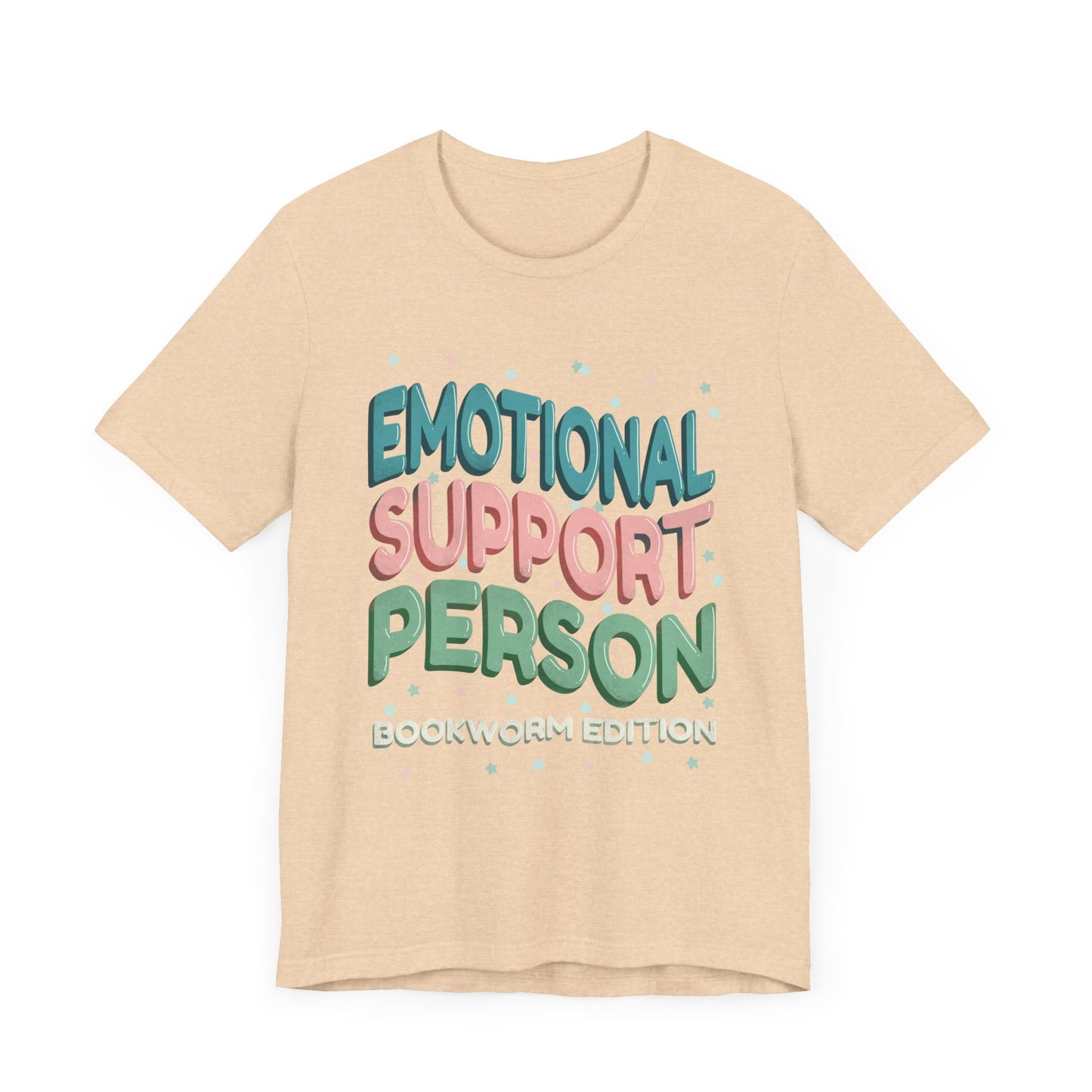 General Bookish Unisex T-Shirt - Emotional Support Person (Bookworm Edition)