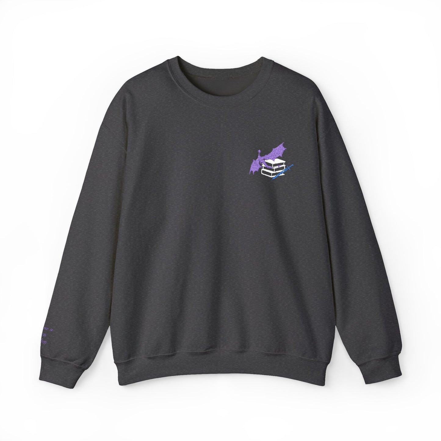 General Bookish Embroidered Unisex Crewneck Sweatshirt - I'd Take A Dragon Any Day