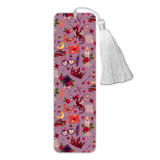 General Bookish Tassel Bookmark - Purple Fantasy Romance