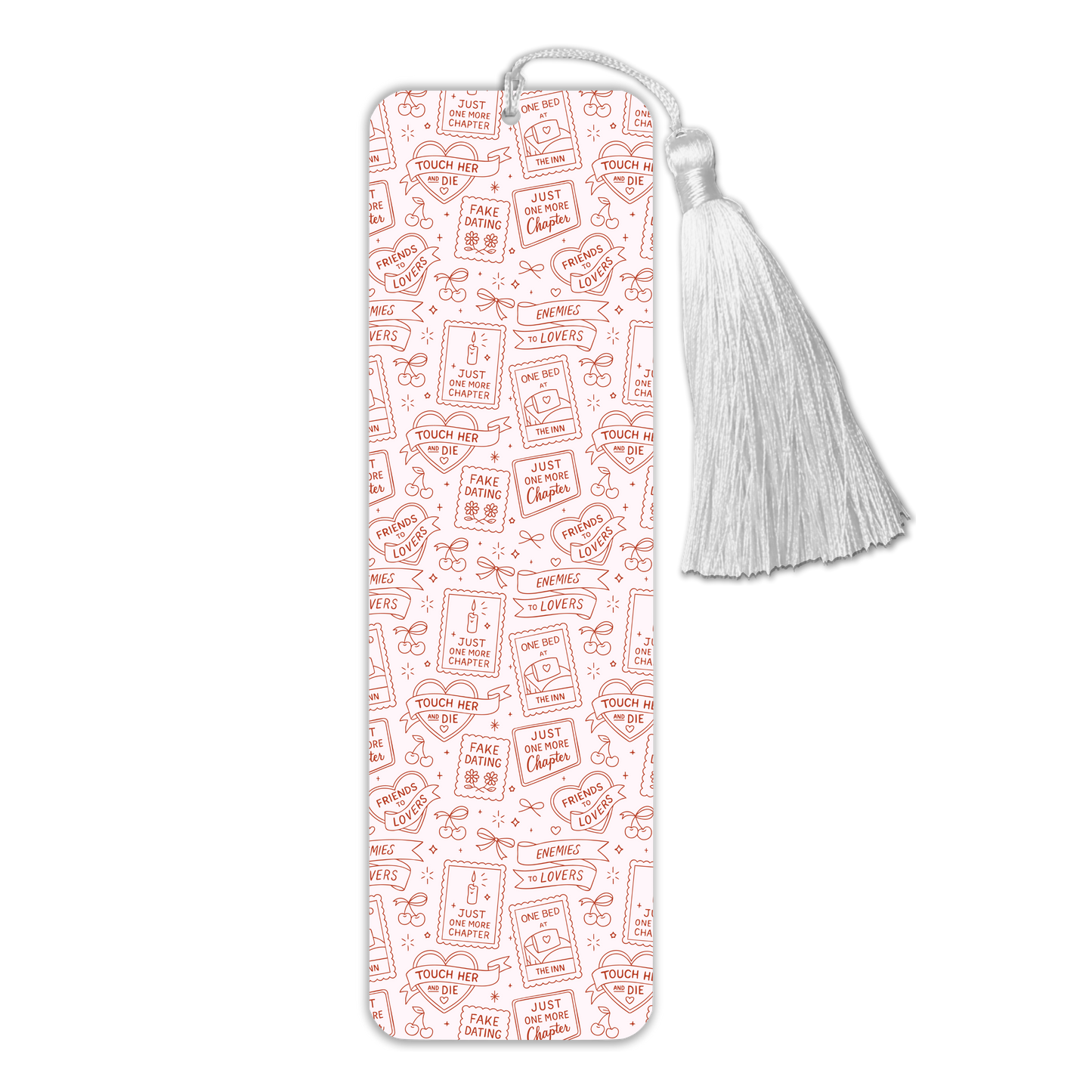 General Bookish Tassel Bookmark - Romance Tropes