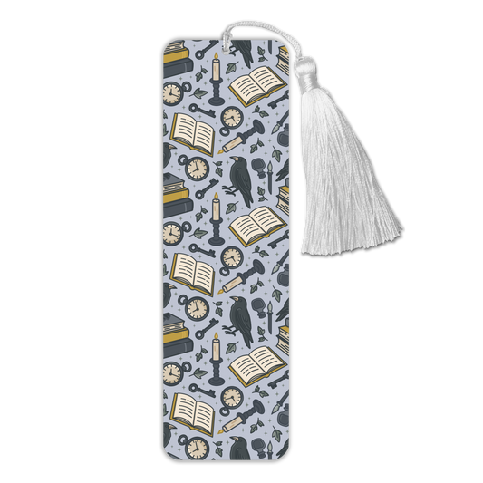 General Bookish Tassel Bookmark - Dark Academia