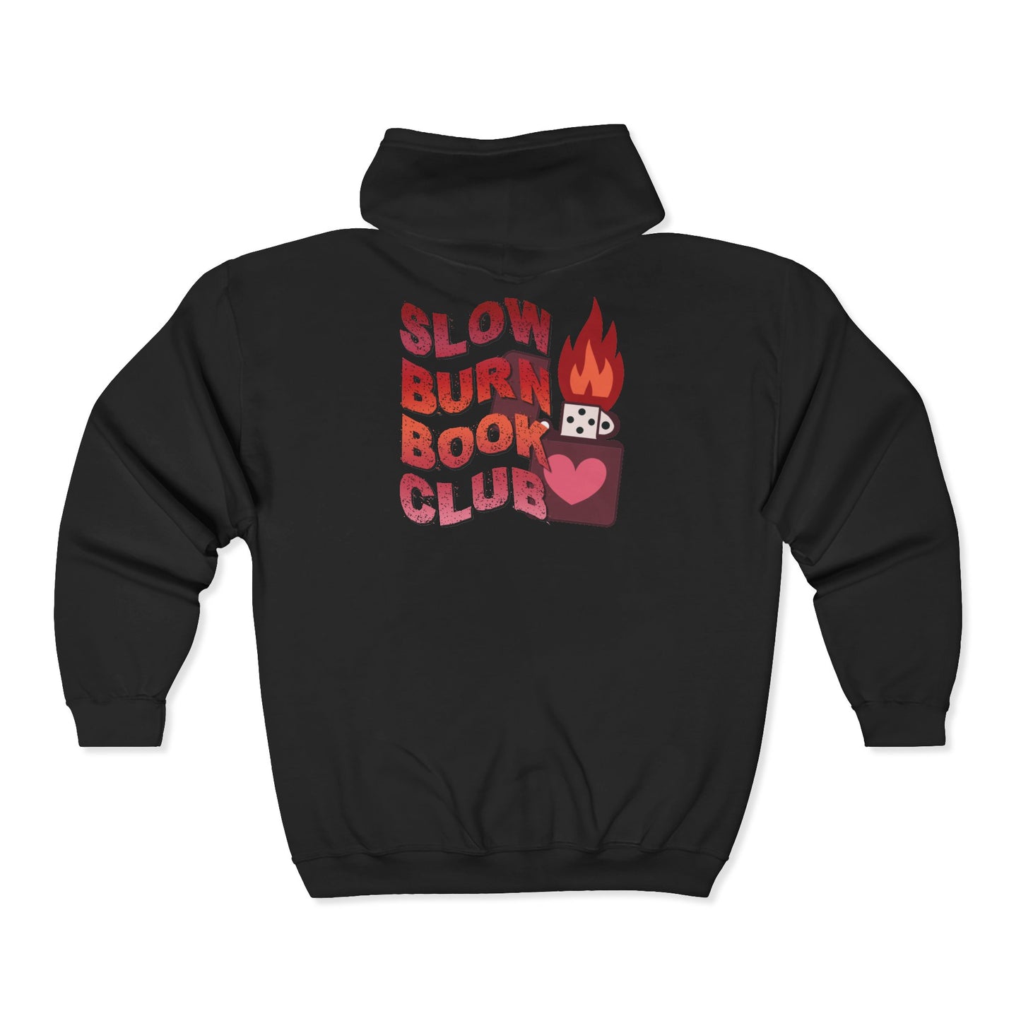 General Bookish Unisex Full Zip Hooded Sweatshirt - Slow Burn Book Club