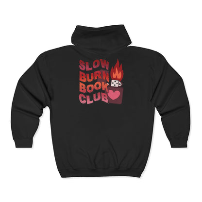 General Bookish Unisex Full Zip Hooded Sweatshirt - Slow Burn Book Club