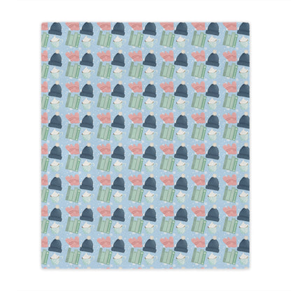 General Bookish Minky Blanket - Winter Books