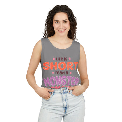 General Bookish Unisex Tank Top - Life is Short, Read a Monster Romance