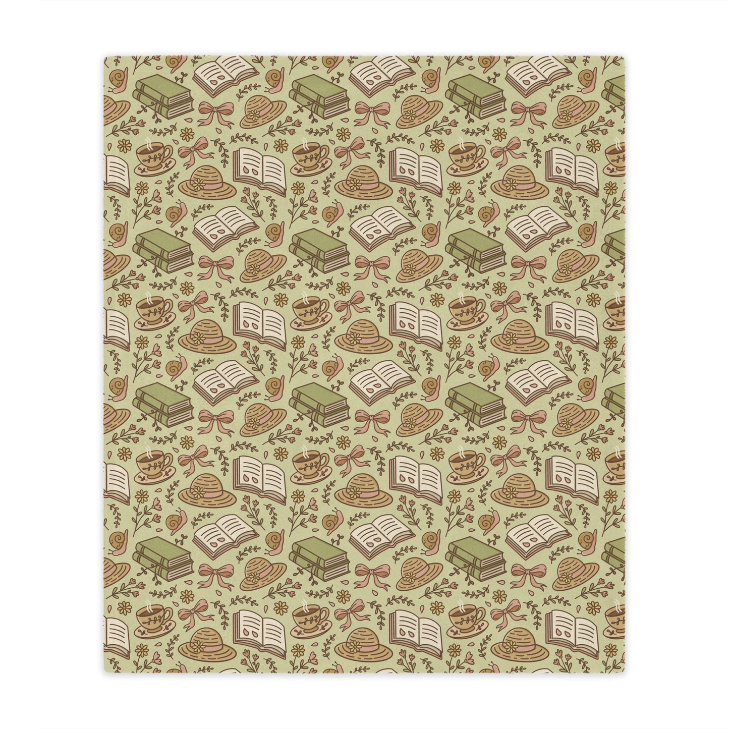 General Bookish Minky Blanket - Garden Time Books