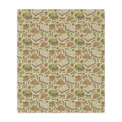 General Bookish Minky Blanket - Garden Time Books