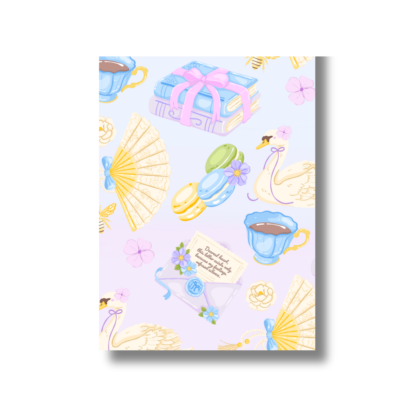 General Bookish Magnetic Bookmark - Regency Swans