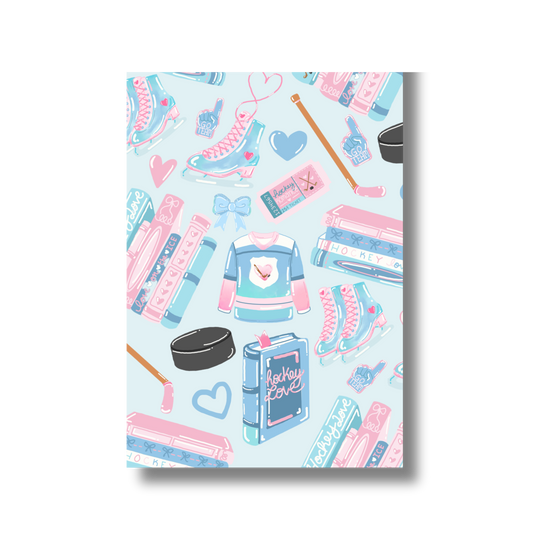 General Bookish Magnetic Bookmark - Hockey Hearts