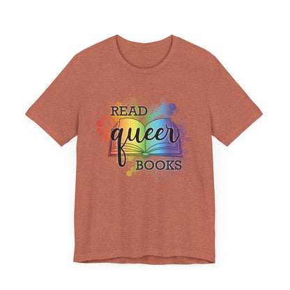 General Bookish Unisex T-Shirt -  Read Queer Books