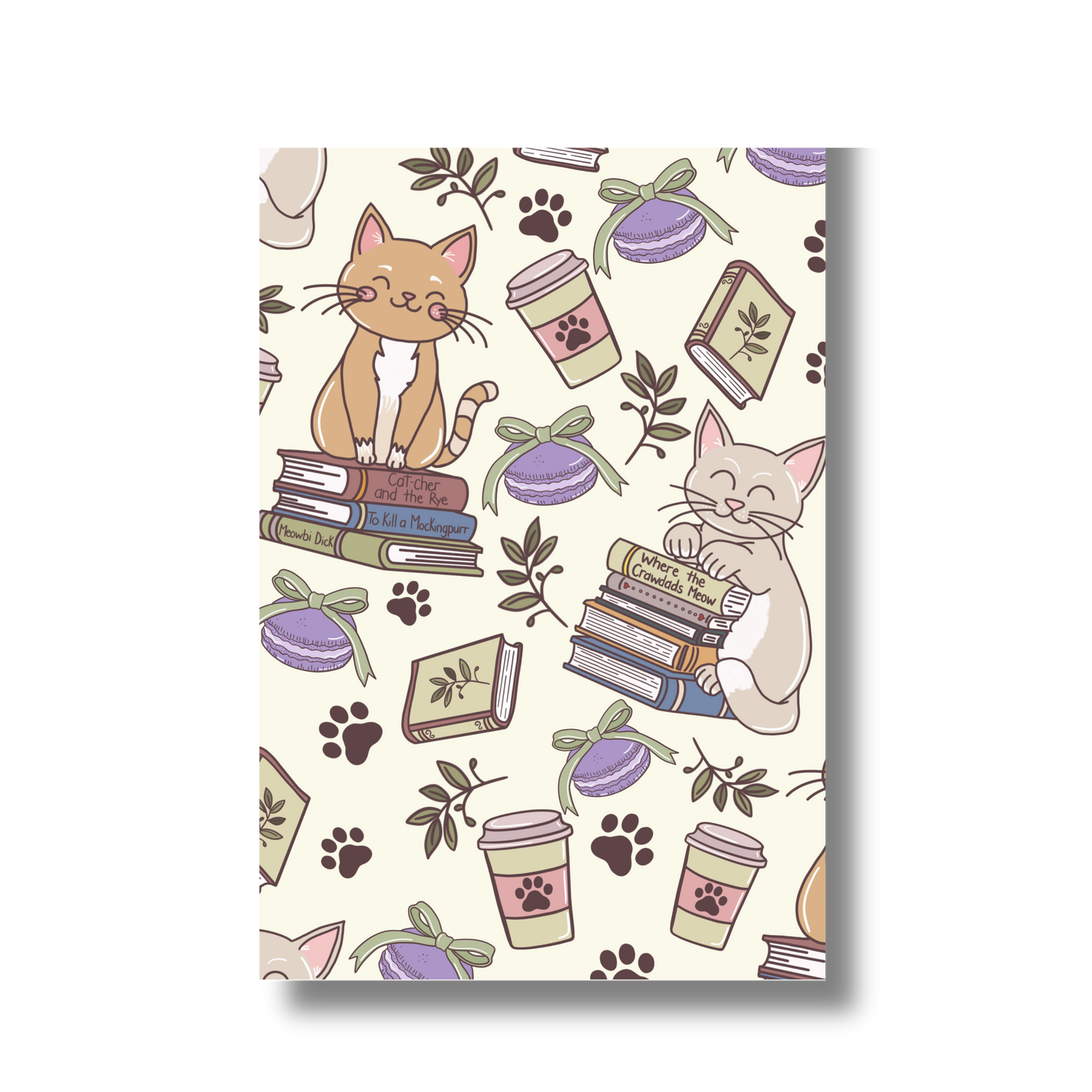 General Bookish Magnetic Bookmark - Kitties & Books