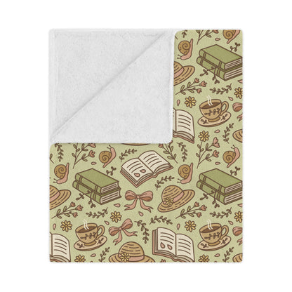 General Bookish Minky Blanket - Garden Time Books