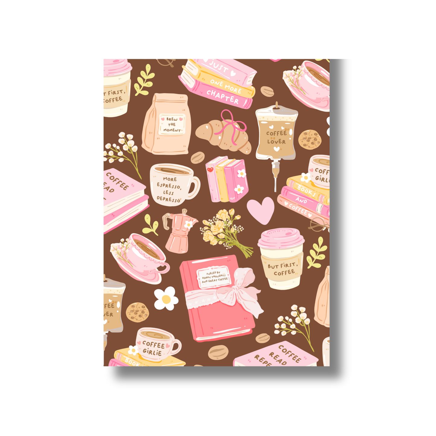 General Bookish Magnetic Bookmark - Coffee & Books