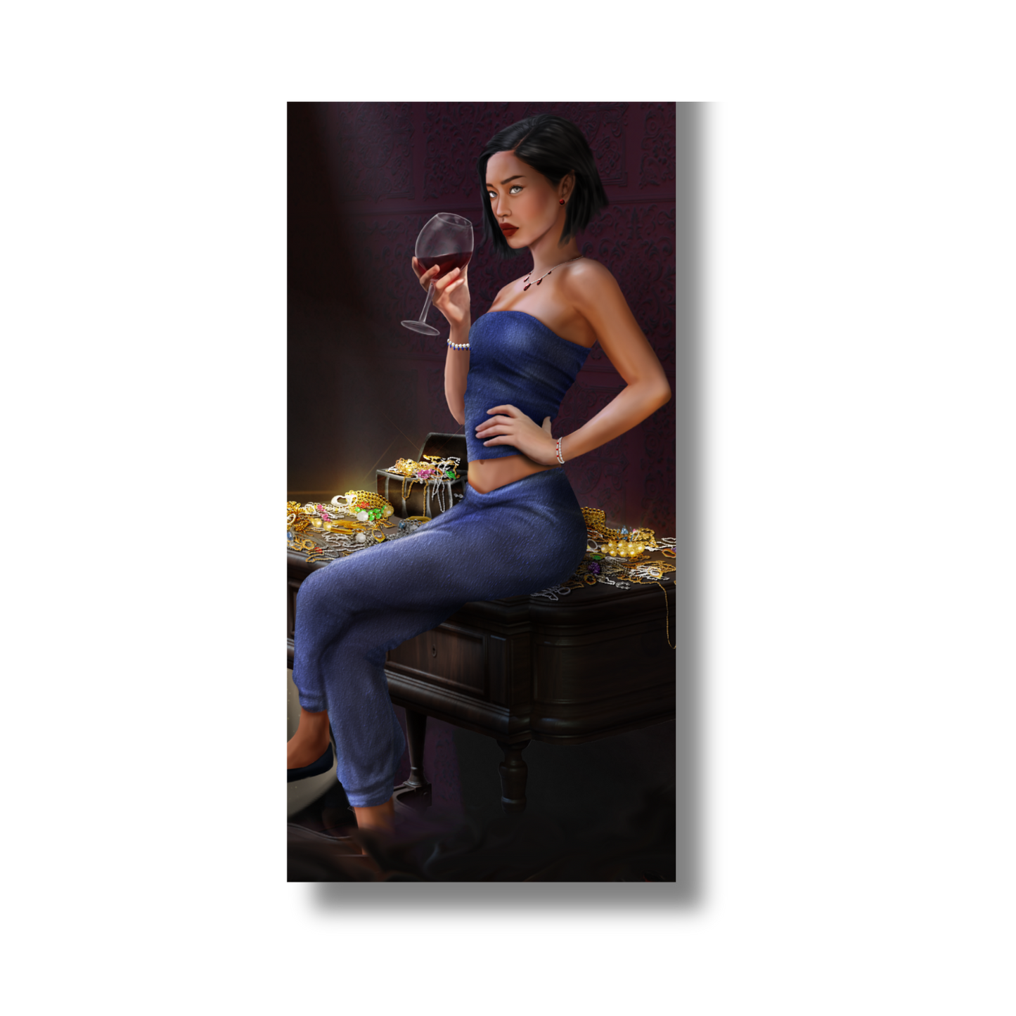 A Court of Thorns and Roses Magnetic Bookmark - Amren Reflection