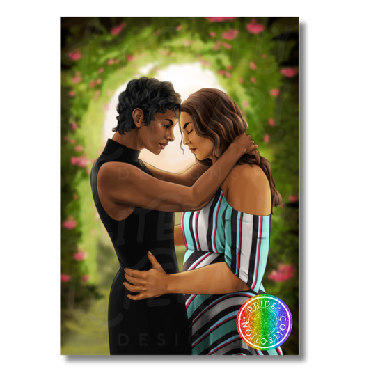 Pride Artwork - Dani and Carmen (We Set the Dark on Fire)