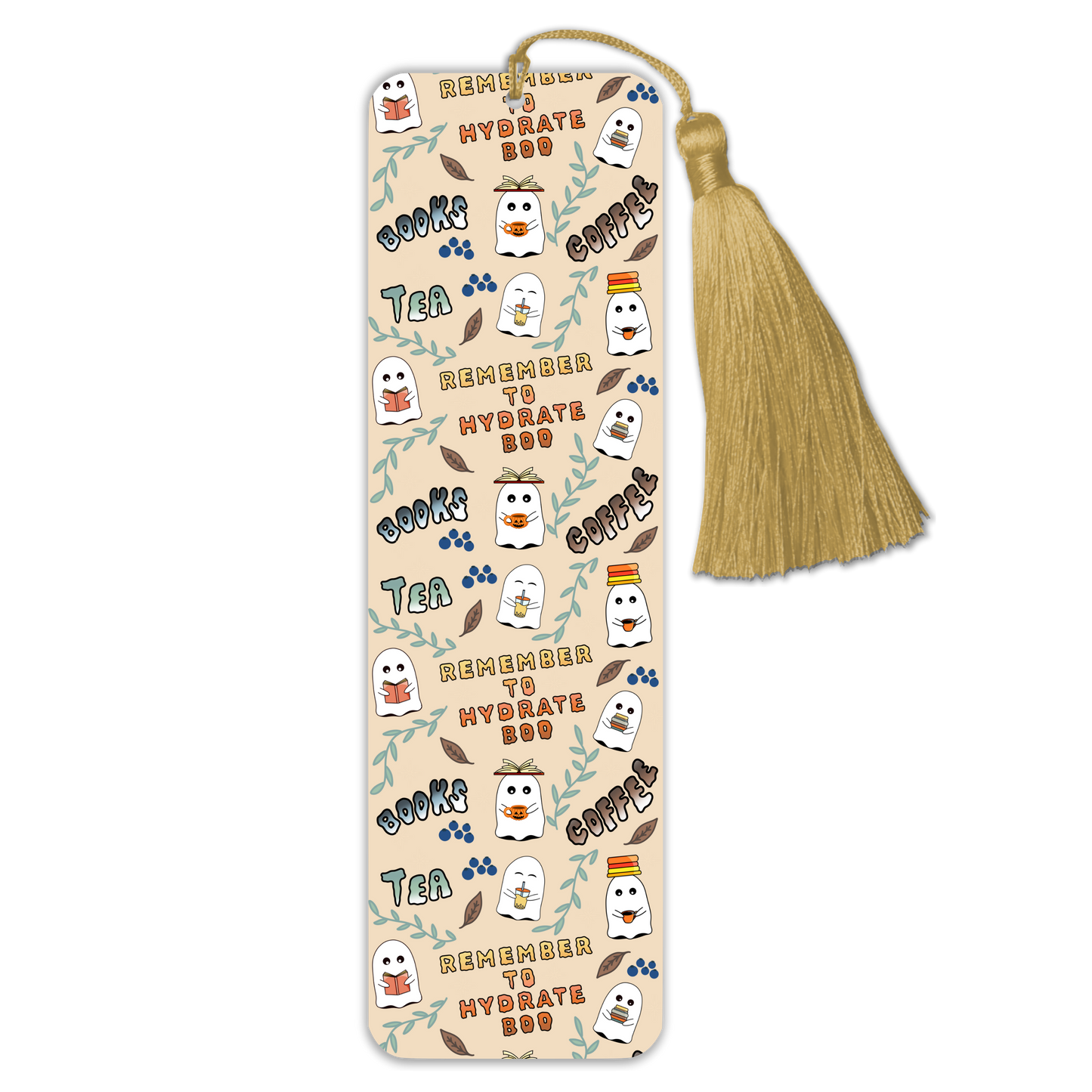 General Bookish Tassel Bookmark - Hydrate Yourself Boo