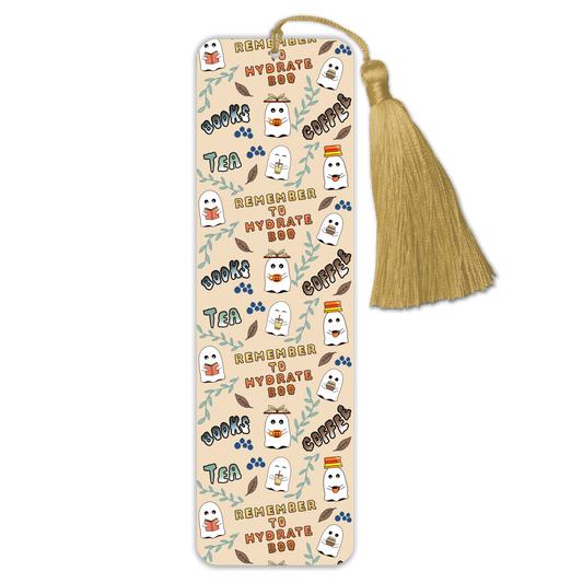 General Bookish Tassel Bookmark - Hydrate Yourself Boo